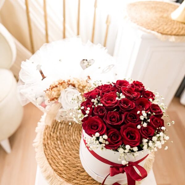 Flowers in boxes