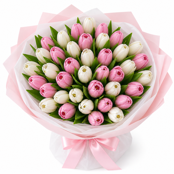 Sweet Blush Tulips