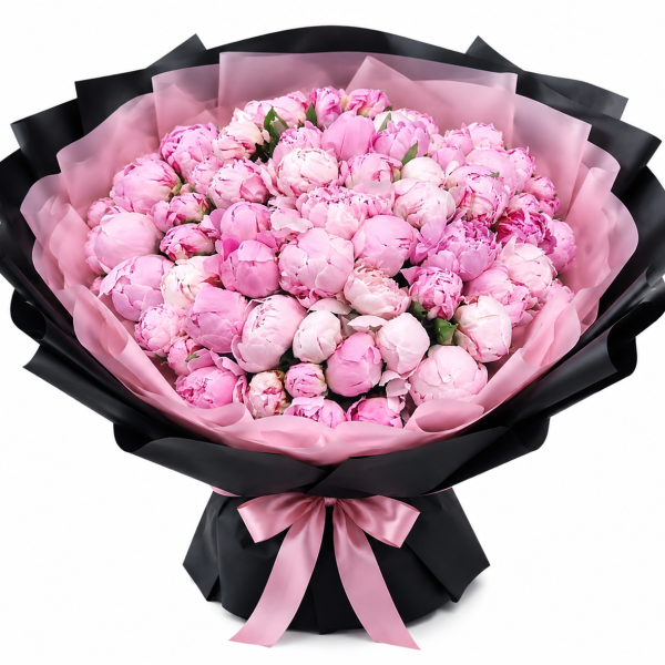 50 PINK PEONIES